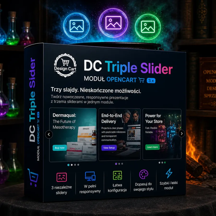 Design Cart Triple slider